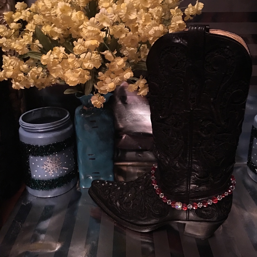 🆕Fabulous Gorgeous boot bling Swarovski crystals
